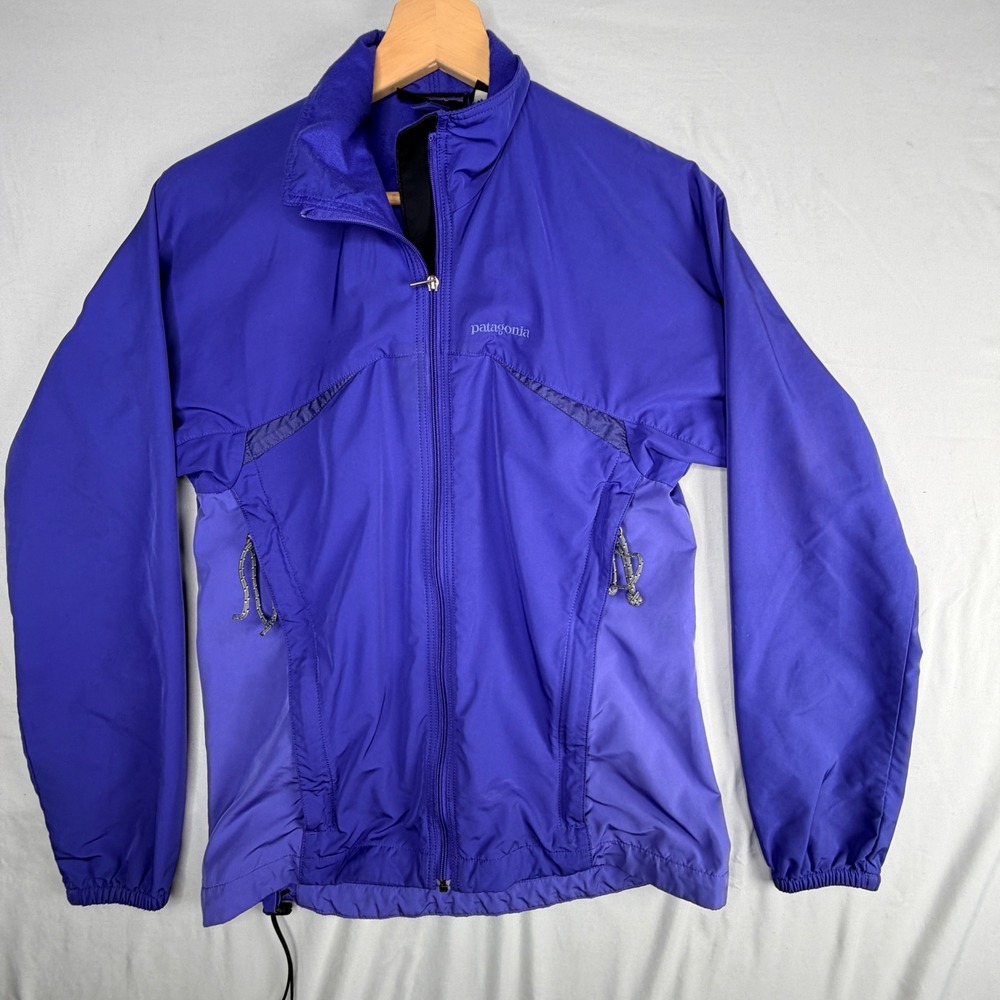 Patagonia Windbreaker Jacket XS Purple Full Zip Lightweight Outdoor Activewear